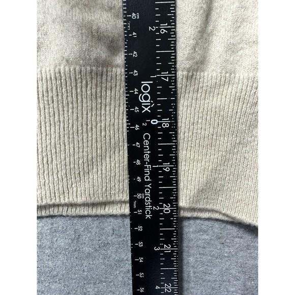 Zara‎ Turtleneck Oatmeal Knit Cropped Sweater Womens Medium 100% Wool - Picture 5 of 10